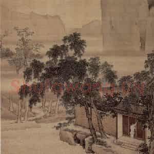 仇英《春游晚归图》国画综合作品图片鉴赏
