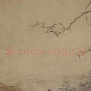 仇英《沙汀鸳鸯图》国画花鸟作品图片鉴赏