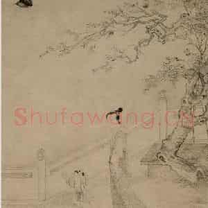 仇英《鸳鸯仕女图》国画综合作品图片鉴赏