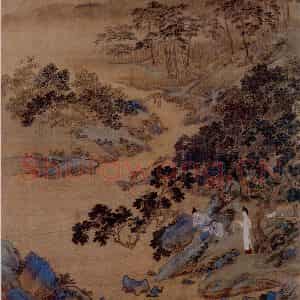 仇英《南华秋水图》国画综合作品图片鉴赏