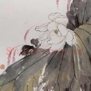 1926年 李鹤筹《花卉条屏》国画花鸟写意作品图片鉴赏