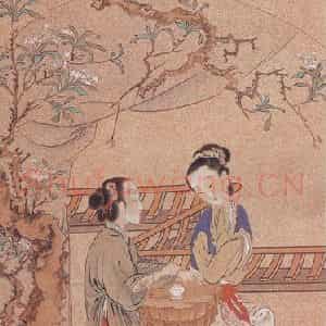 1941年 徐燕荪《仕女图》国画人物工笔作品图片鉴赏