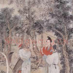 徐燕荪《风尘侠侣》国画人物工笔作品图片鉴赏
