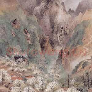 1964年 关松房《绿化图》国画山水写意作品图片鉴赏
