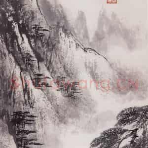 1979年 关松房《黄海云松》国画山水写意作品图片鉴赏
