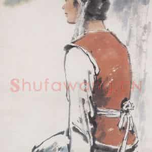 蒋兆和《大理之光》国画人物写意作品图片鉴赏