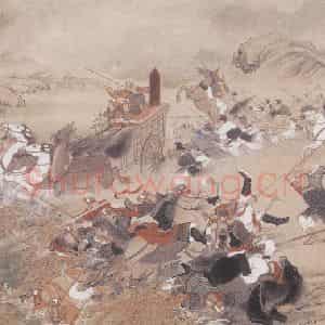 1959年 刘凌沧《赤眉军无盐大捷》国画人物工笔作品图片鉴赏
