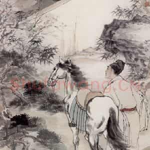 1979年 刘凌沧《红拂》国画人物工笔作品图片鉴赏
