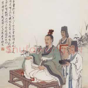 1981年 刘凌沧《仿顾恺之洛神赋图》国画人物工笔作品图片鉴赏