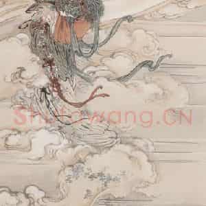 吴光宇《天女散花》国画人物工笔作品图片鉴赏