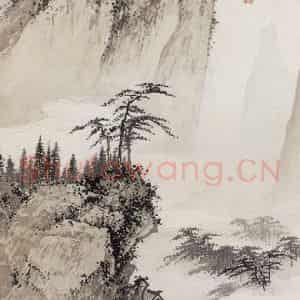 1943年 陈少梅《山水条屏》国画山水工笔作品图片鉴赏