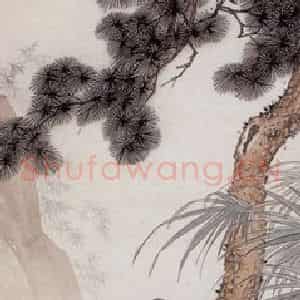 陈少梅《人物条屏》国画人物工笔作品图片鉴赏