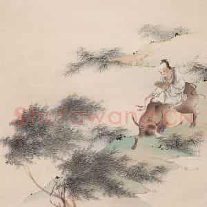 王叔晖《人物镜片》国画人物工笔作品图片鉴赏