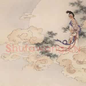 王叔晖《人物镜片》国画人物工笔作品图片鉴赏