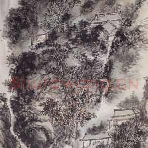 1947年 黄宾虹《青城山纪游》国画山水写意作品图片鉴赏