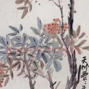 1919年 陈师曾《花卉条屏》国画花鸟写意作品图片鉴赏