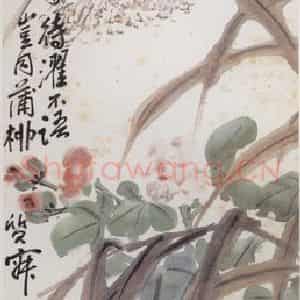 1919年 陈师曾《花卉条屏》国画花鸟写意作品图片鉴赏