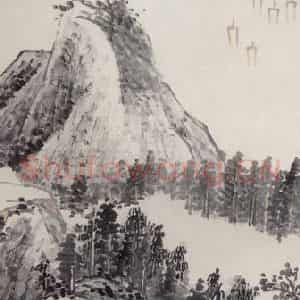 1920年 陈师曾《千帆映影》国画山水写意作品图片鉴赏