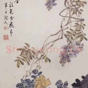 陈半丁《花卉条屏》国画花鸟写意作品图片鉴赏