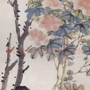 陈半丁《花卉条屏》国画花鸟写意作品图片鉴赏
