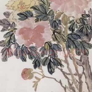 1946年 陈半丁《花卉条屏》国画花鸟写意作品图片鉴赏