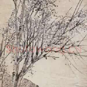 不详 任熊《柳溪渔艇》国画综合写意作品图片鉴赏