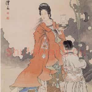 不详 任熊《人物》国画人物画工笔作品图片鉴赏