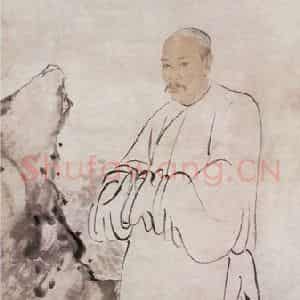 1868年 任伯年《陈允升像》国画人物画作品图片鉴赏