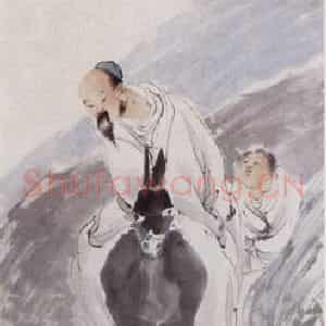 1881年 任伯年《驴背寻诗图》国画人物画作品图片鉴赏