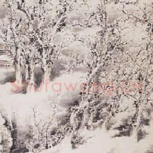 不详 胡璋《雪中探梅图》国画山水画作品图片鉴赏