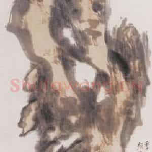 1882年 蒲华《石丈》国画山水画作品图片鉴赏