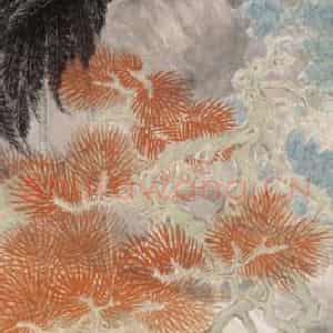 1881年 任预《花鸟四条屏》国画花鸟作品图片鉴赏