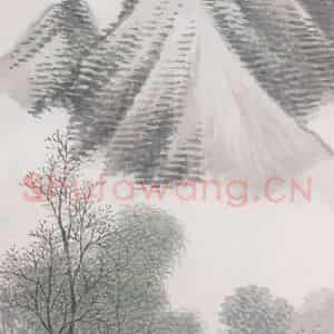 不详 任预《春江水暖》国画山水画作品图片鉴赏