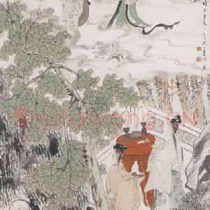 不详 倪田《牛郎织女》国画人物作品图片鉴赏