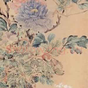 1909年 陆恢《花卉屏》国画花鸟作品图片鉴赏