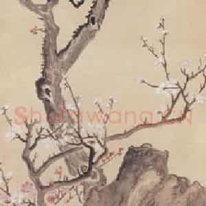 1909年 陆恢《花卉屏》国画花鸟作品图片鉴赏