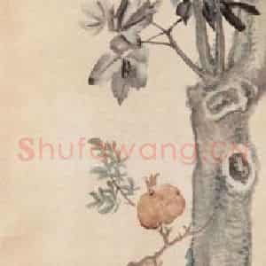 1909年 陆恢《花卉屏》国画花鸟作品图片鉴赏