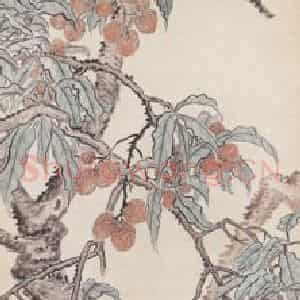 1909年 陆恢《花卉屏》国画花鸟作品图片鉴赏