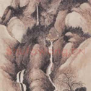 1923年 林纾《山水》国画山水画作品图片鉴赏