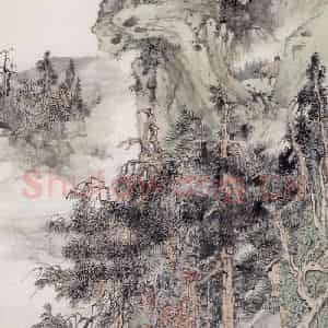 不详 程璋《山水》国画山水画作品图片鉴赏