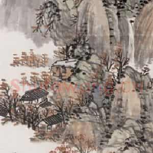 不详 陈师曾《山水》国画山水画作品图片鉴赏