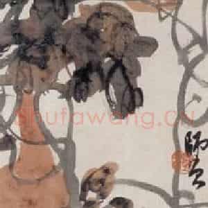 不详 陈师曾《花卉四条屏》国画花鸟作品图片鉴赏