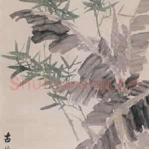 1894年 朱偁《花卉屏》国画花鸟画作品图片鉴赏