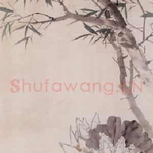 1894年 朱偁《花卉屏》国画花鸟画作品图片鉴赏