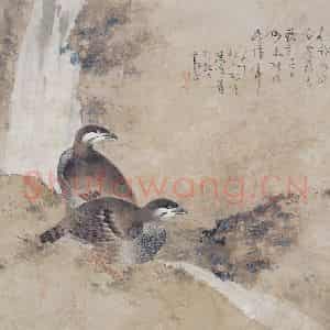 约1906年 高奇峰《鹧鸪》国画花鸟作品图片鉴赏