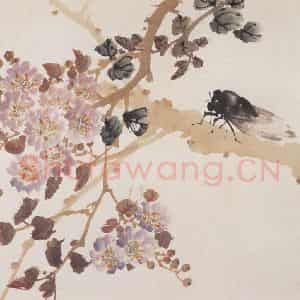 1936年 何漆园《花鸟草丛册页》国画花鸟作品图片鉴赏
