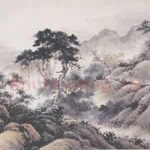 何漆园《杂画册》国画山水作品图片鉴赏