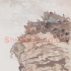 1933年 黄少强《山水》国画山水作品图片鉴赏