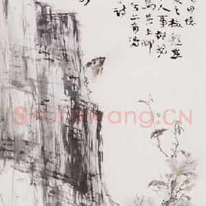 1919年 高剑父《花鸟》国画山水作品图片鉴赏