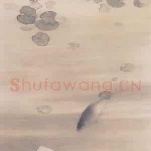 1929年 苏卧农《鱼梦》国画花鸟作品图片鉴赏